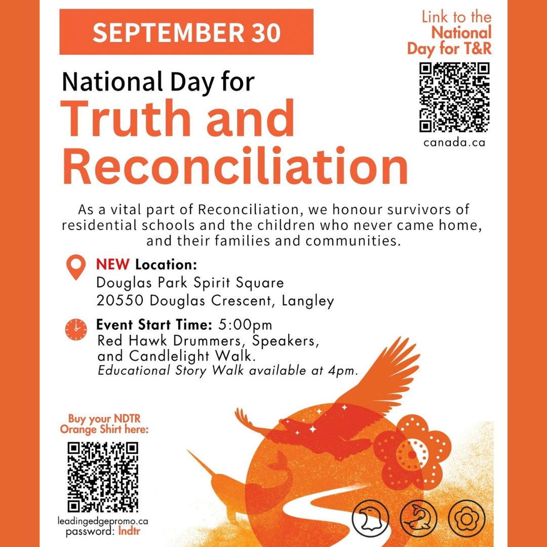 Image for Langley Senior Resources Society Invites Community to National Day for Truth and Reconciliation Gathering