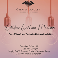 October Luncheon Meeting: Top 10 Trends and Tactics for Business Marketing 