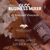 Langley Business Mixer at Backyard Vineyards 