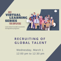 IRCC Virtual Learning Series: Recruiting of Global Talent 