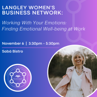 Langley Women's Business Network: Working With Your Emotions: Finding Emotional Well-being at Work (SOLD OUT)