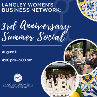 Langley Women's Business Network: 3rd Anniversary Summer Social
