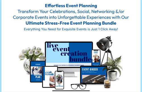 Ultimate Event Planning Bundle—your all-in-one toolkit for effortless event success! This exclusive digital download includes essential planners, templates, and resources designed to help you organize, plan, and execute seamless events with confidence and ease. Whether you're a business owner, entrepreneur, or community leader, this bundle will save you time, eliminate overwhelm, and ensure your event is nothing short of spectacular. Get instant access today and transform your events with ease! 