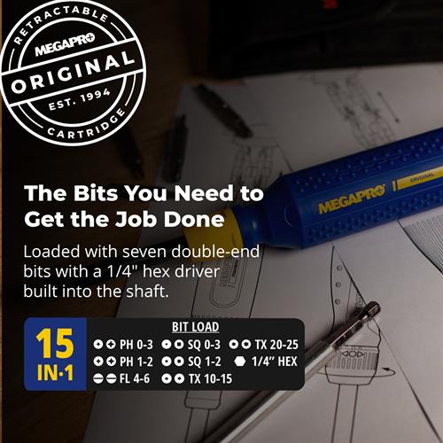 MEGAPRO Original Driver Bit Load