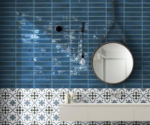 Antique Brick Blue wall tile