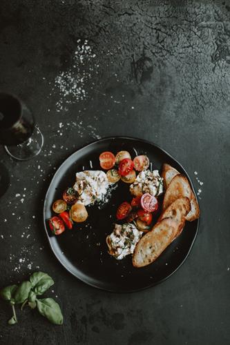 Burrata at Sabà bistro