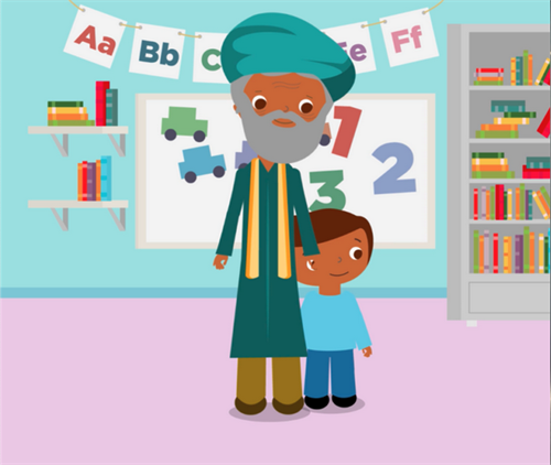 Animation still from our work with CMHA
