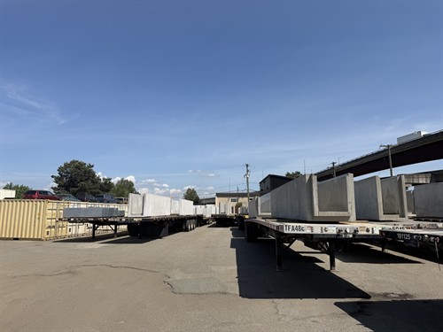 We have a large lot with plenty of space for storage and parking.