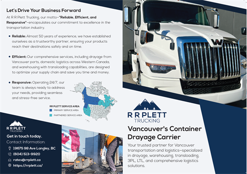 Plett Trucking Leaflet 