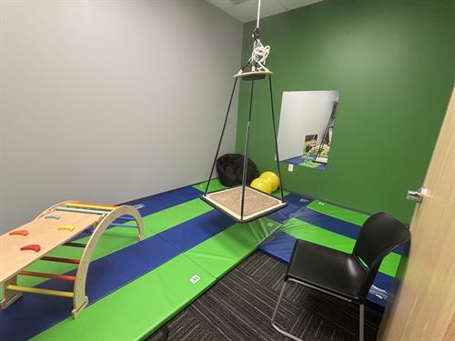 Small Gym- sensory fun- climbing and swing