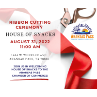 Ribbon Cutting Ceremony - House of Snacks 4pm
