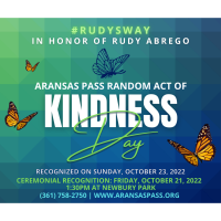 Random Acts of Kindness Day in Honor of Rudy Abrego