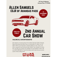 2nd Annual Car Show - Allen Samuels CDJR of Aransas Pass