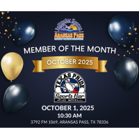 Member of the Month Presentation - Texas Pride Sports Bar & Grill