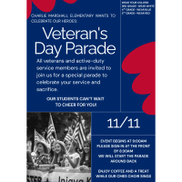 Veteran's Day Parade - Charlie Marshall Elementary