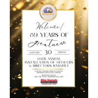 89th Annual Awards Dinner & Installation of Directors & Officers Banquet