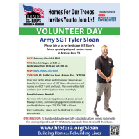 Volunteer Day - Homes For Our Troops
