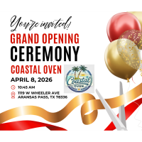 Grand Opening Ribbon Cutting Coastal Oven