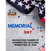 Memorial Day - Chamber Closed