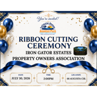 Ribbon Cutting Ceremony - Iron Gator Estates Property Owners Association
