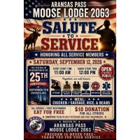 Salute to Service - Aransas Pass Moose Lodge 2063