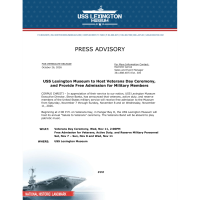 Veterans Day Ceremony - USS Lexington Museum