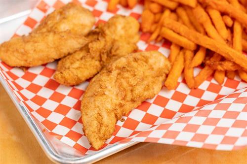 Chicken Tenders with Sweet Potato Fries