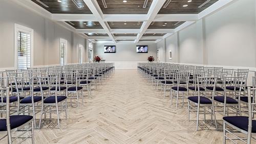 Entry view of the Celestial Tides Chapel at Forest Park South