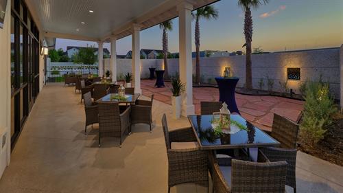 View of the Oceanview Patio at Forest Park South (Evening)