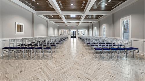 Front of venue view of the Celestial Tides Chapel at Forest Park South