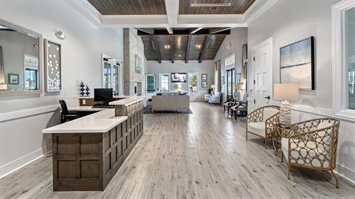 View of Lobby and Front Desk at Forest Park South