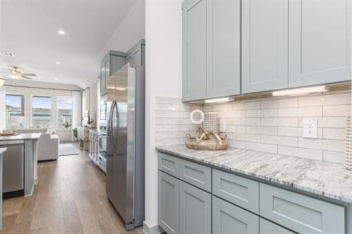 Kitchen Pass Through and Pantry Area