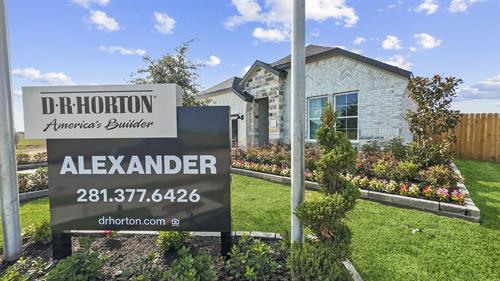 Alexander Model Home Entry Sign
