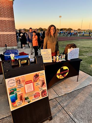 We do vendor event and hydration stations. 