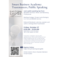Smart Business Academy: Toastmasters, Public Speaking