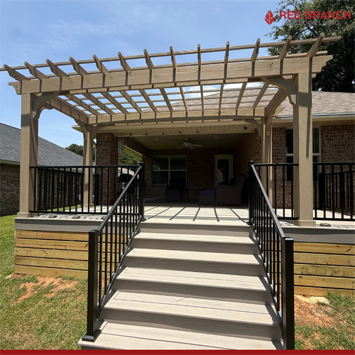 Step up to a higher standard of outdoor living! ?? From the custom composite deck to the handcrafted pergola, every detail of this build was designed for effortless relaxation. Ready to elevate your backyard space? Reach out to our team for a free quote! 