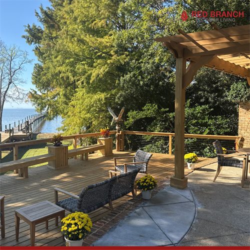 Your favorite view deserves an outdoor space to match. ?? Where craftsmanship meets waterfront living.