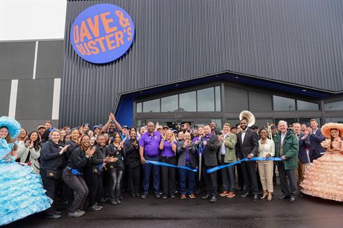 Dave & Busters ribbon cutting