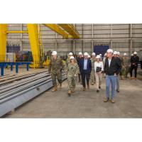 Chief of Naval Operations Admiral Lisa Franchetti tours Austal USA for first time