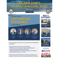 Baldwin County Emergency Management Agency Local Hurricane Preparedness Livestream: May 7th 