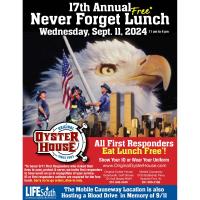 Original Oyster House Celebrates First Responders with Free Lunch on Sept. 11th