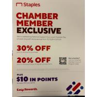 Staples Celebrated Chamber Day with Discounts from Oct. 13 - Oct. 19