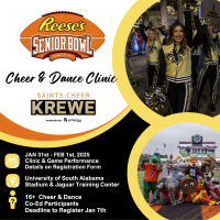 Reese’s Senior Bowl Announces Inaugural Game Week Cheer Clinic