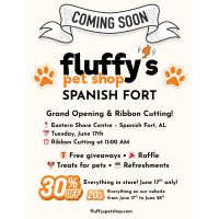 Fluffy’s Pet Shop Set to Open at Eastern Shore Centre