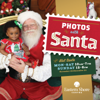 Photos with Santa Returns at Eastern Shore Centre