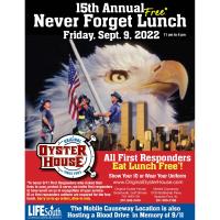 Original Oyster House Celebrates First Responders with Free Lunch  on Sept. 9th