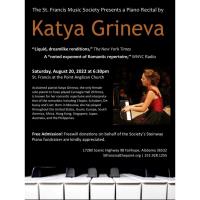 St. Francis Music Society Presents Steinway Artist Katya Grineva