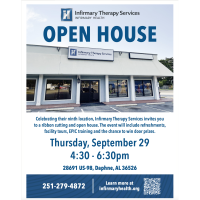 Infirmary Therapy Services Open House Sept. 29, 2022