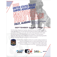 2023 United States Police Canine Association National Field Trials in Foley