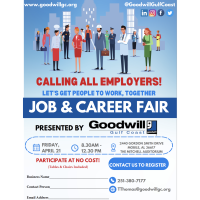 Goodwill Career Fair in April